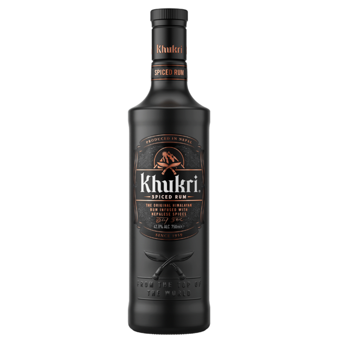 Khukuri Rum Spiced 750ML | Nepali Spiced Rum in Nepal Khukuri Rum Spiced 750ML Nepali spiced rum bottle in Nepal