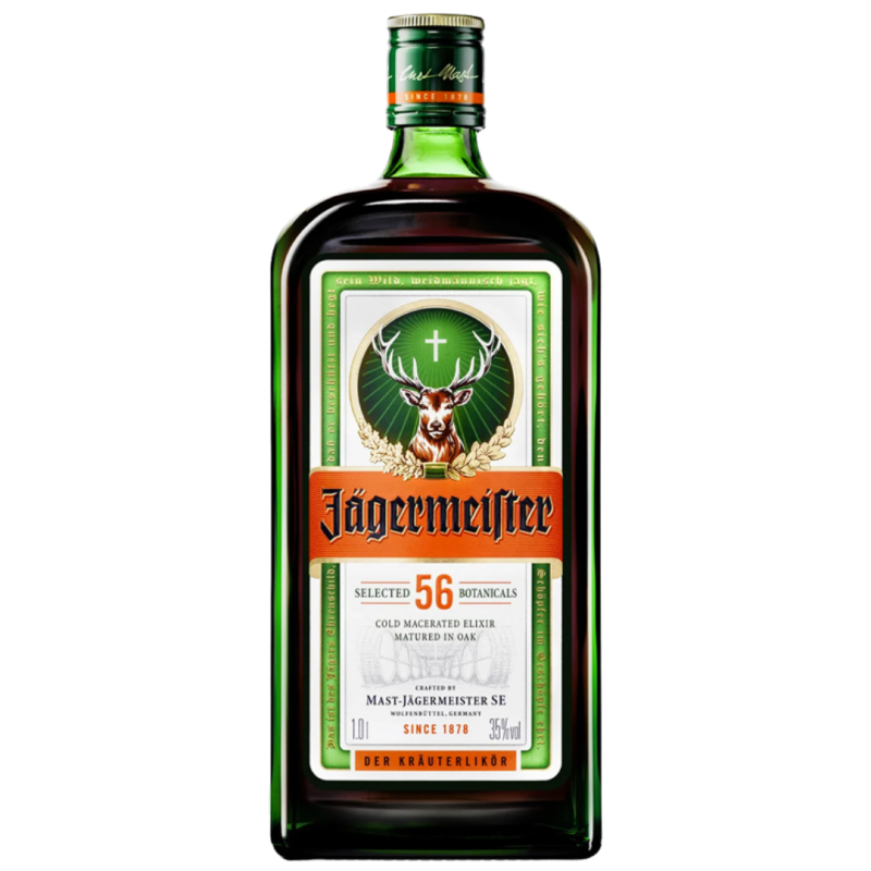 Jagermeister 1000ML bottle in Nepal, premium herbal liqueur popular for jager shots and jager bomb party culture