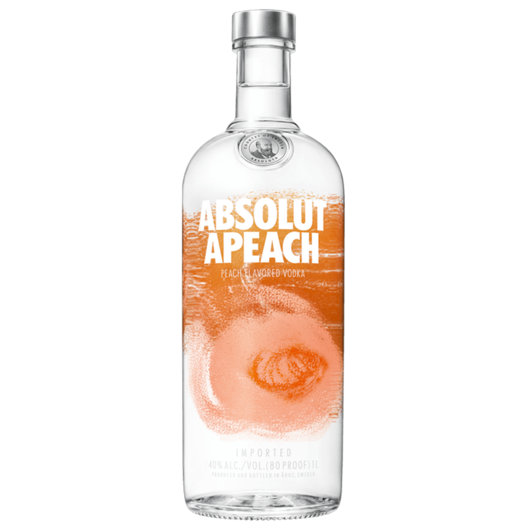 Product Image-Tipsy Nepal (24) Absolut Vodka Peach – 1000ML - Image 1