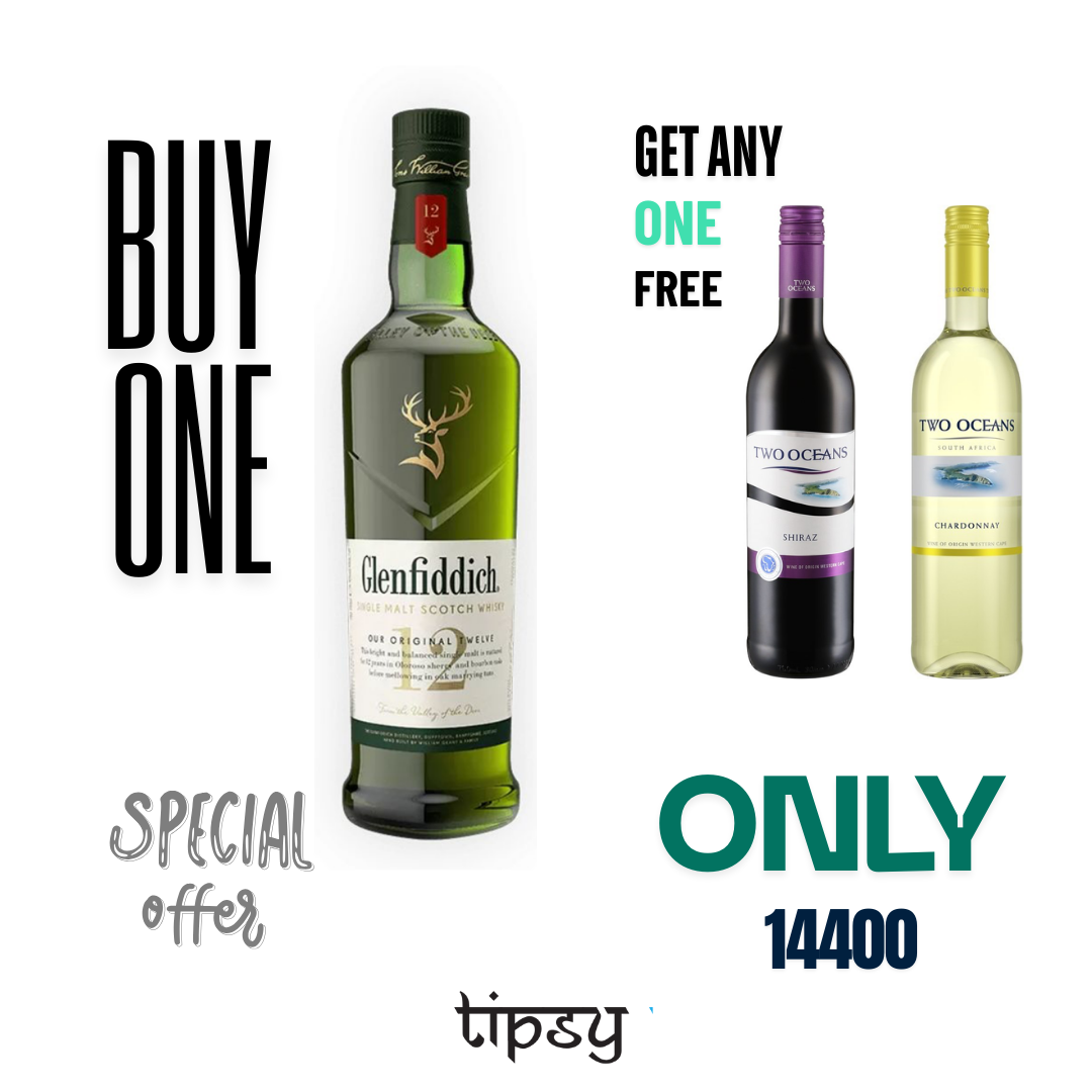 Glenfiddich 12 price in Nepal – Buy one Glenfiddich 12 Years single malt whisky and get one wine free at Tipsy Nepal for NPR 14400