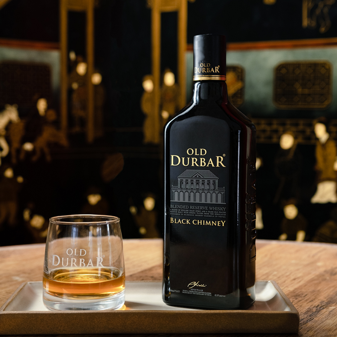 Old Durbar whisky bottle in Nepal showing premium Nepali whisky, Old Durbar price in Nepal