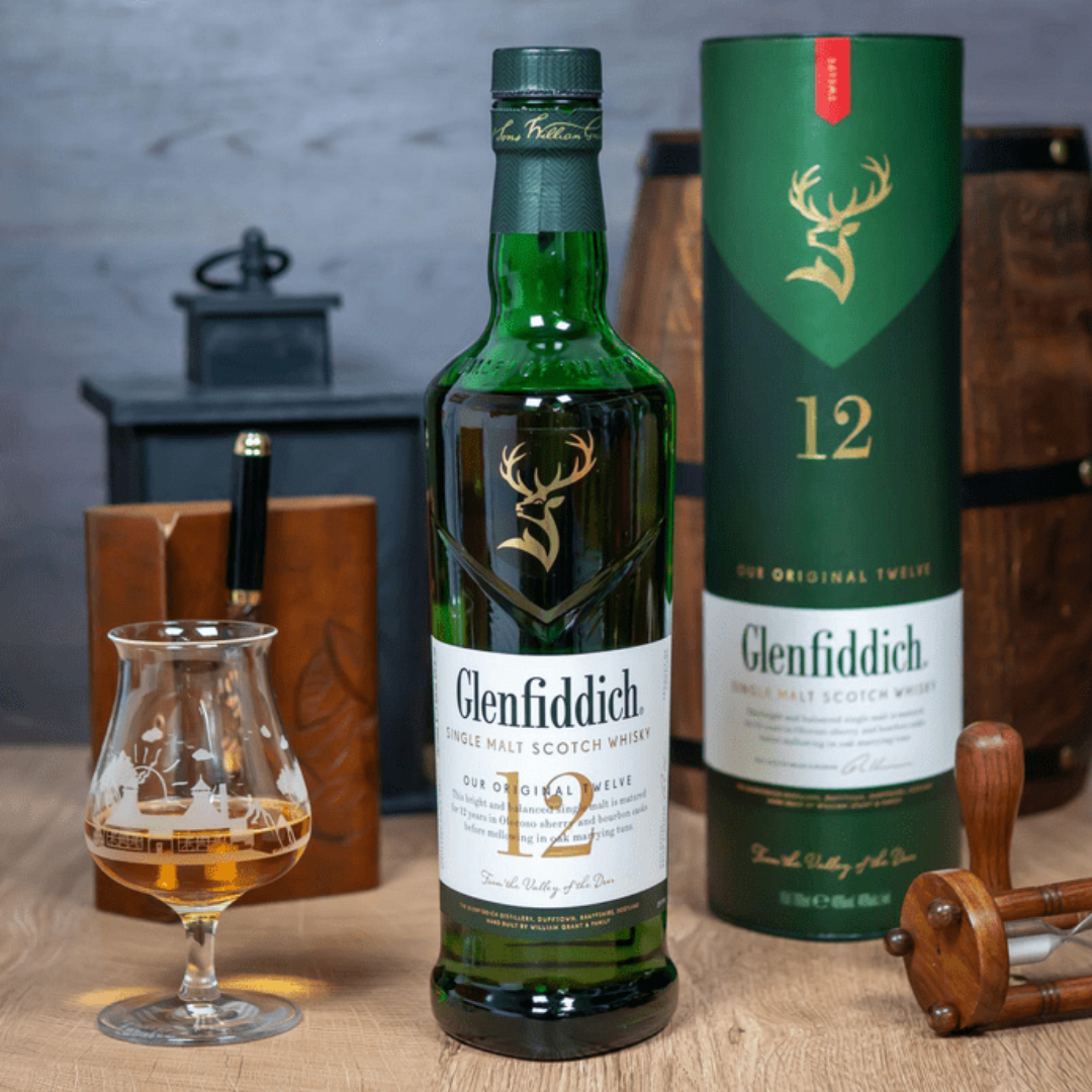 Glenfiddich 12 Years single malt whisky bottle in Nepal