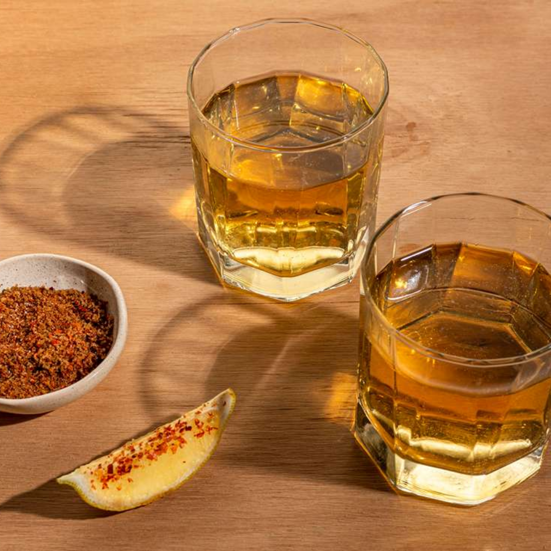 Single malt and blended whisky in Nepal served in glasses with spice pairing