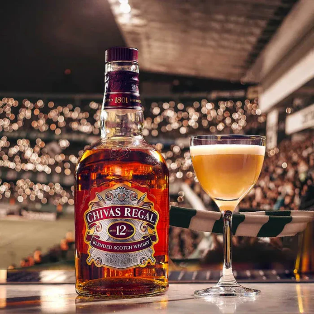 Chivas Regal 12 Years 1000ML bottle with premium Scotch whisky packaging available in Nepal