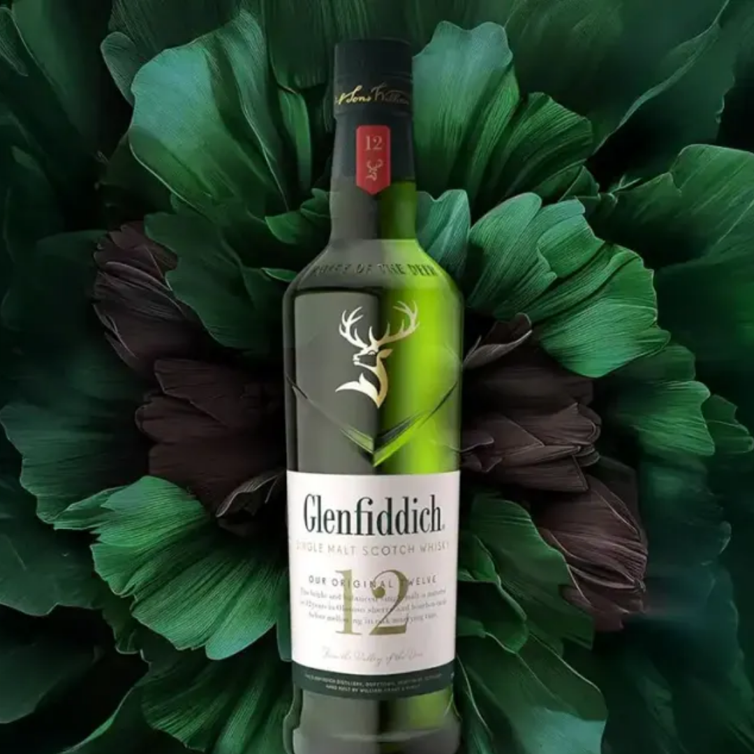 Glenfiddich 12 Years single malt Scotch whisky bottle – smooth Speyside whisky popular among Nepalese drinkers