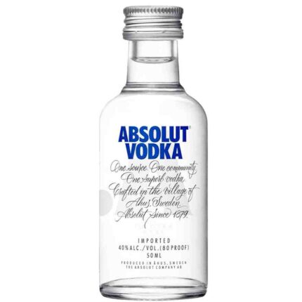 Absolut Vodka 50ml miniature bottle original premium vodka Nepal