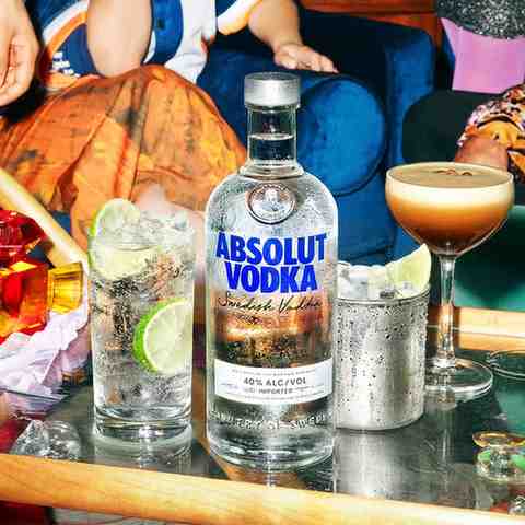 Absolut Vodka 1000ML bottle with glass and ice price in Nepal