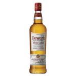 Dewar’s White Label 1000ml Scotch Whisky bottle standing on a clean background