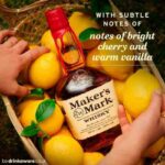 Premium Maker's Mark 1000 ML bourbon whisky with signature red wax seal